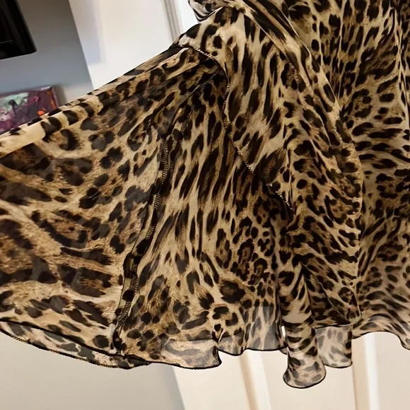 L’ AGENCE Animal print midi Dress 👗 with lining. - Picture 12 of 13